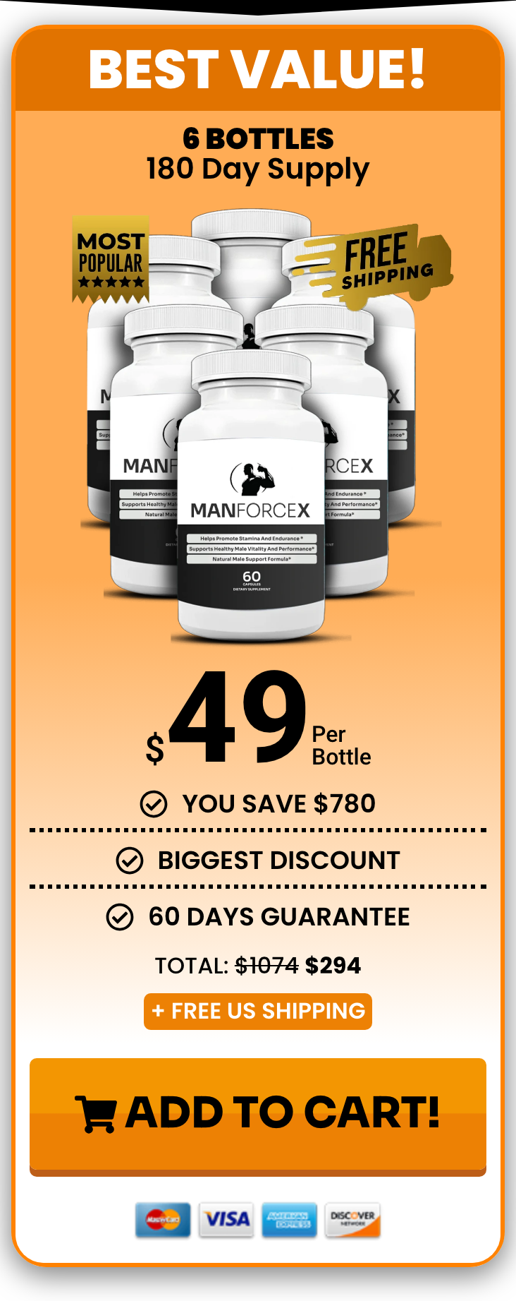 Manforcex 180 day supply
